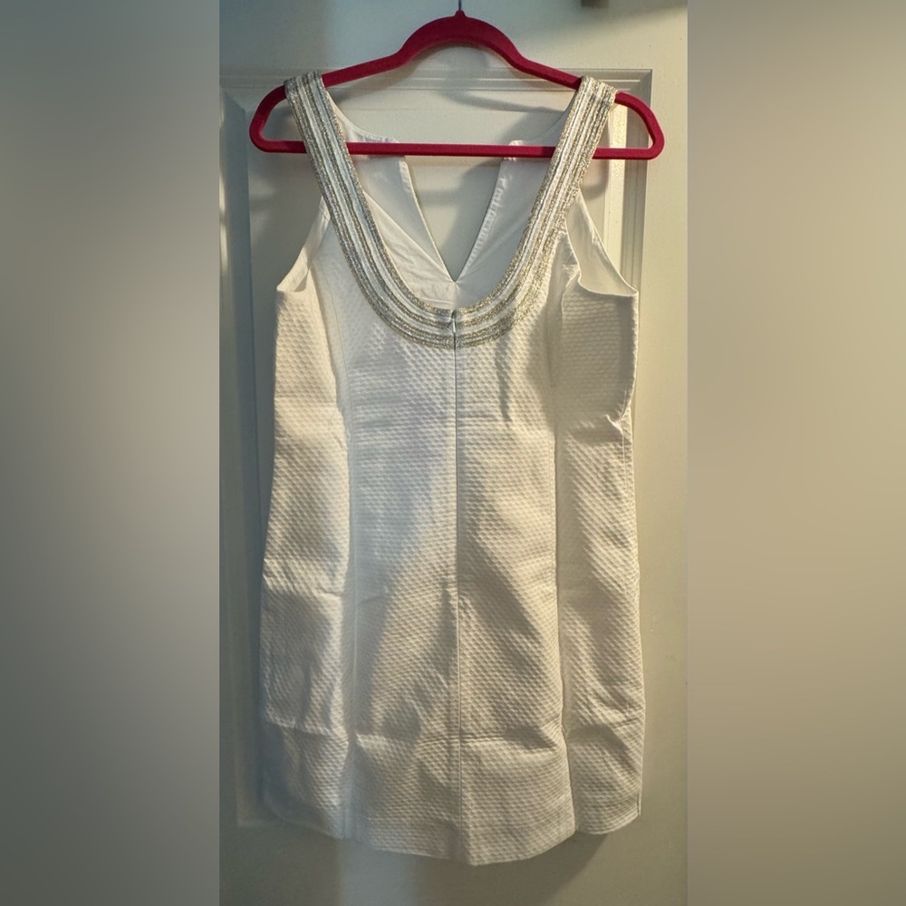 NWT Lilly Pulitzer Size 10 Valli Shift Resort White Dress - Picture 2 of 5